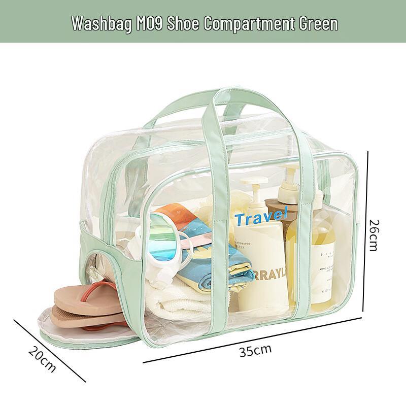 

Large Capacity PVC Toiletry Bag with Shoe Compartment