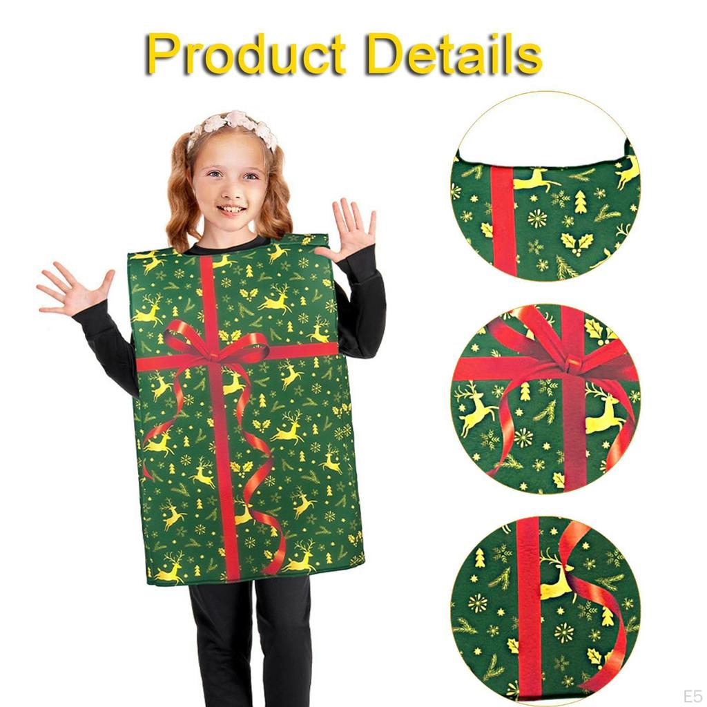Christmas Gift Box Costume Creative Holiday Accessories for Party