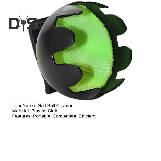 Golf Ball Cleaner Portable Golf Ball Brush with Clip Attachment Golfing Accessories Cleaning Tool for Golfers