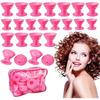 20Pcs Silicone For Hair Curling Rollers Diy Set With Mushroom Bell Shapes Spiral Design Soft Construction Easy Removal Curls