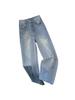 Women's Rhinestone Butterfly Embroidered Straight-Leg Jeans - 2026 Spring Versatile Slimming Casual Pants