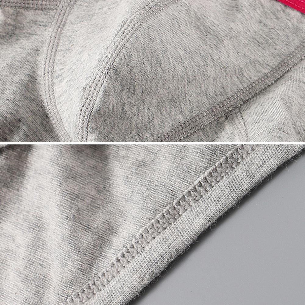 Men Briefs Mid Waist Elastic Rainbow Color Anti-septic U Convex Contrast Color No Constraint Everyday Men Underpants Sport Underwe