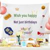 Children's Cartoon Birthday Photo Backdrop