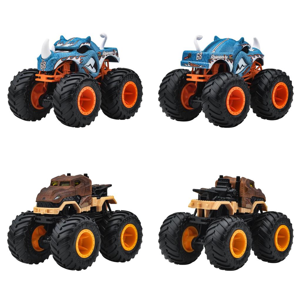 Hot Wheels Monster Truck 1:64 Assorted Vehicle Toys, Mini Cars, 8-Car Box, Ages 3+, Multi-Purpose, FYJ44-983M