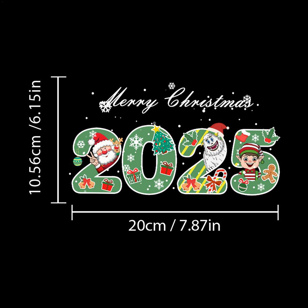 

2025 Рождественские автомобильные наклейки Праздничная атмосфера Стильные наклейки на автомобиль Санта-Клауса Украшения для автомобиля Аксессуары для внедорожника, автофургона, мотоцикла зелёный