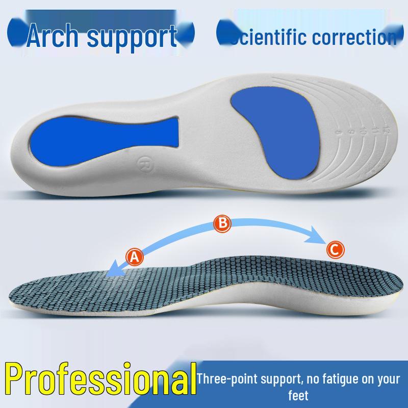

Arch Support Shoe Inserts: Soft, Shock-Absorbing, Sweat-Wicking Sports Insoles for Men and Women Size 41-42