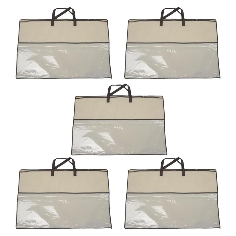 

Пылезащитный мешок большой вместимости 40x55 см из нетканого материала, портативные органайзеры для хранения одеял, постельного белья, для переезда 1