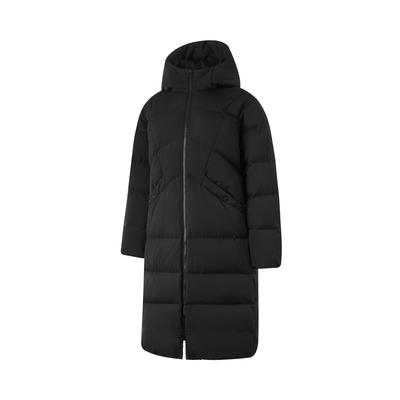 Li Ning Sports Trend Serie Einfarbig Kältebeständig Warm Outdoor Lange Daunenjacke Damen Oberbekleidung Schwarz AYMU044-3