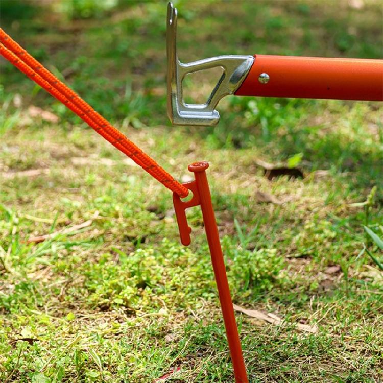 4 Pezzi Picchetti Robusti per Tenda Ancoraggi da Campo per Campeggio all'Aperto Picchetti Regolabili
