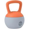 10KG Soft Kettlebell, Kettle Bell with Non-Slip Handle for Home Gym, Weight Lifting, Strength Training, Orange/Grey