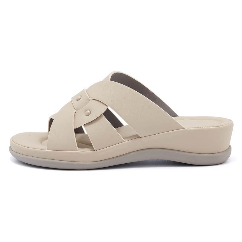 

New Spring Sandals Lightweight Anti-Slip Heels Comfortable Casual Thick-Soled Commuting Slippers For Women Flat Sole Elegance 36