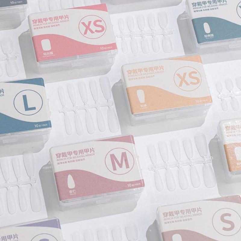 100Pcs/Box Matte Fake Nails No Polishing Press On False Nails Medium Short Design High Matt Soft Gel Nail Tips For Extension