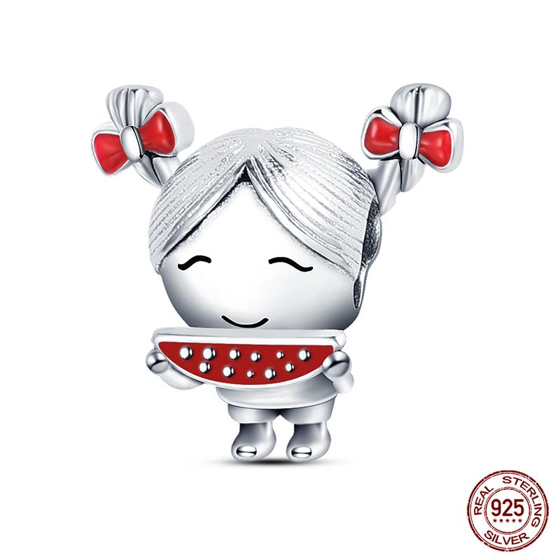 New In Real Copper Boys And Girls Bicycle Charms Beads Fit Qikaola Original Bracelets Fine Diy Jewelry Making