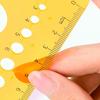 Geometric Stencil Geometric Drawing Templates Circle Stencils Clear Measuring Ruler for Engineering Drawing Building