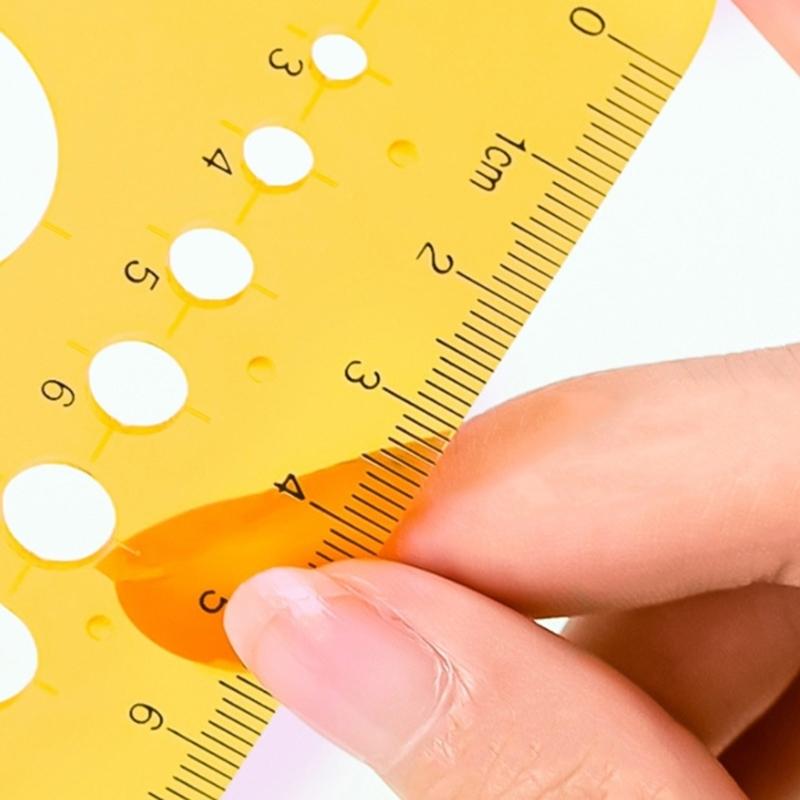 Geometric Stencil Geometric Drawing Templates Circle Stencils Clear Measuring Ruler for Engineering Drawing Building