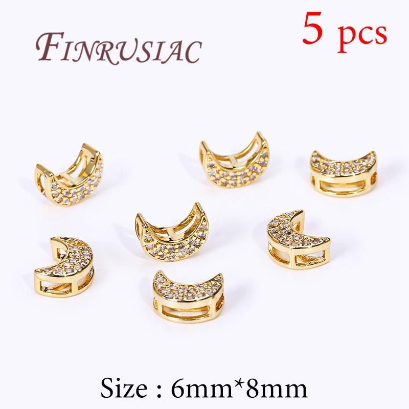 Spacer Beads 18K Real Gold Plated Separator For Beads DIY Bracelets Accessories Bead For Needlework Necklaces Jewelry Findings