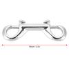 Silber   Edelstahl Doppelseitiger Karabinerhaken   Schnappverschluss   Tauchverschluss (65 mm)
