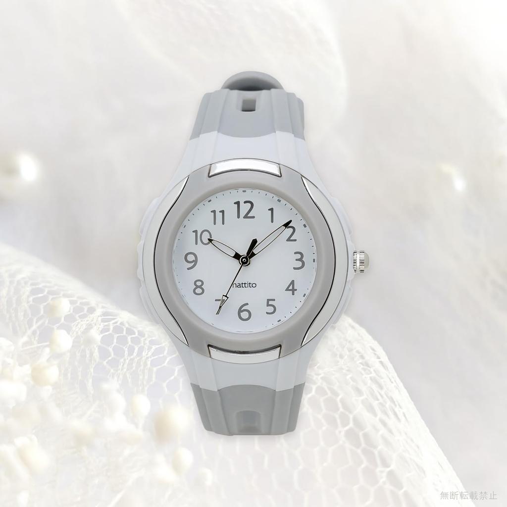 Fieldwork Analog Watch with Urethane Women's Strap, Gray, YM103P-2