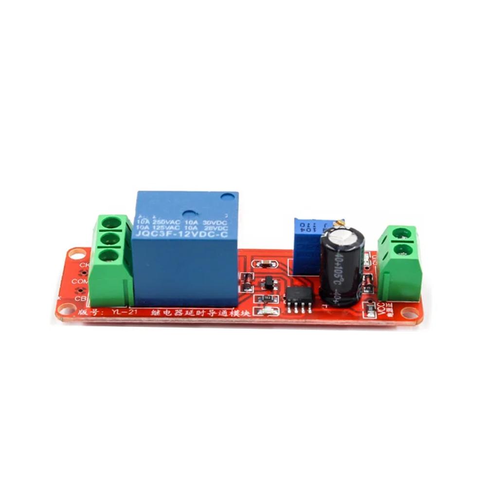 1pc Adjustable NE555 Time-Delay Relay Module Control Devices With 1-10 Sec Delay For Electrical Equipment Accessories