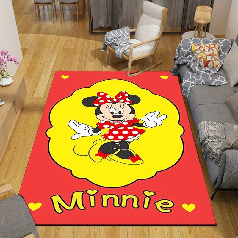 1pc Minnie Pattern Area Rug Soft Flannel Floor Mat for Living Room,Office,Bedroom and Carpet