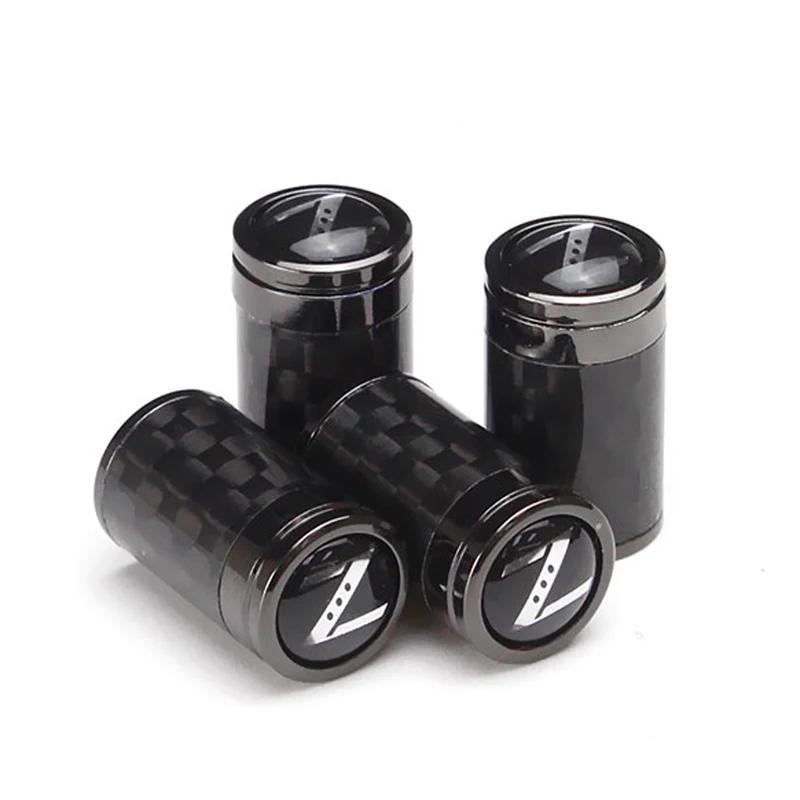 4pcs Carbon Fiber Car Tire Valve Caps for Nissan NISMO 370Z Altima Kicks MARCH NV200 QUEST Patrol Teana Decoration SS33