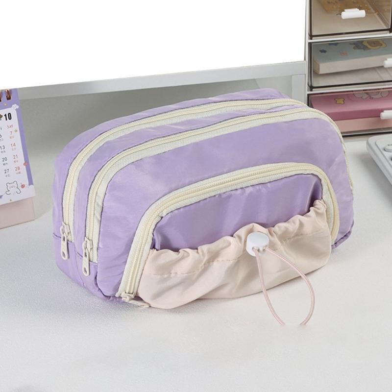 High Capacity Pencil Case Multi Compartments Pen Pouches Pen Organizers Pen Storage Bag Travel Makeup Pouches for Women