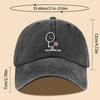 Trendy and Personalized Peaked Cap, Adjustable Outdoor Camping and Travel Check-in Baseball Cap