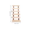 Wooden Ladder Toy Natural Wood Hamster Climbing Ladder Pet Cage Stairs Small Animal Play Ladder Chinchilla Rat Cage