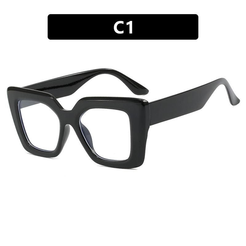 Square simple flat mirror women's new glasses frame fashion Internet celebrity ins anti-blue glasses frame