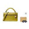 MICHAEL KORS Jana Leather Geometric Handbag Mini Women's Yellow Green 32F5GQ1C0E-APPLE