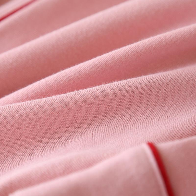 Pure Cotton Knit Maternity Pajama Set - Long Sleeve Nursing Cardigan for Spring & Autumn