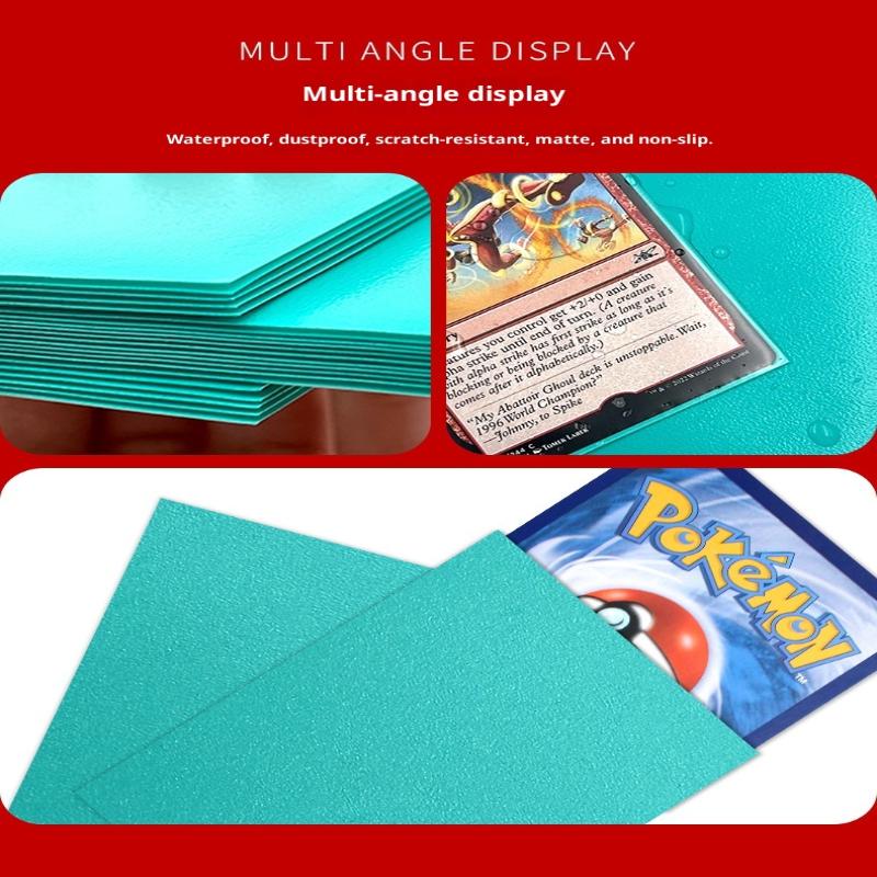 100 ks prémiových obalů na karty Matné obaly na karty Kompatibilní s Mtg Pokemon Trading Cards a Sport Standardní velikost deskové hry