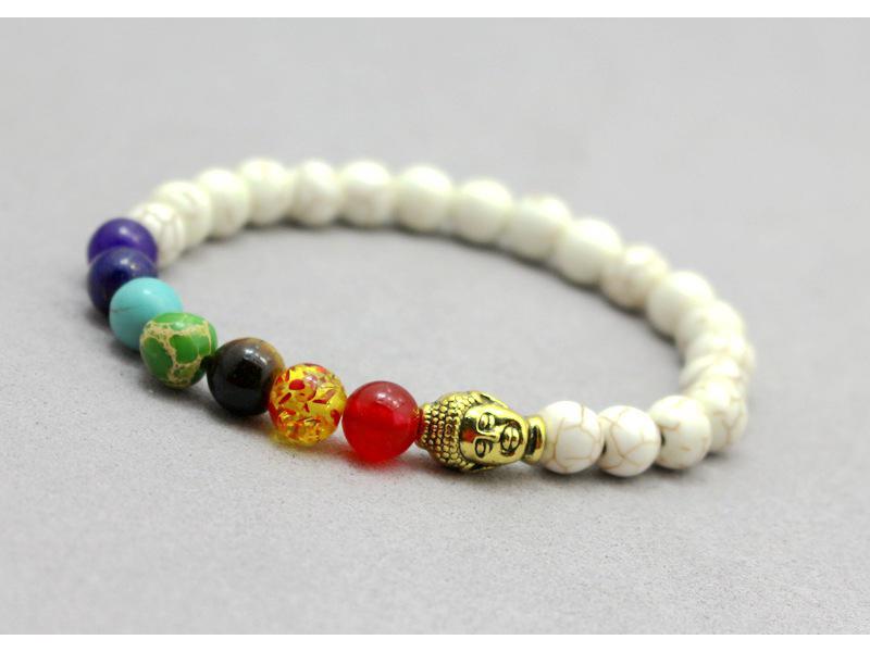 Galaxy Solar System Bracelet: Natural Stone Beads with Eight Planet Charms for Women