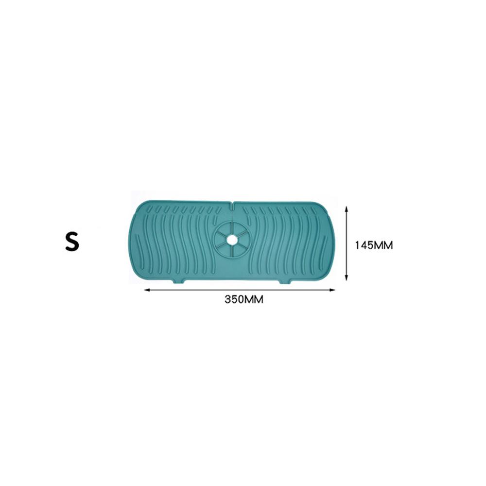 3 Size Kitchen Silicon Faucet Absorbent Mat Sink Anti-Splash Countertop Protect  Bathroom Soap Drainer Box Rack Draining Pad