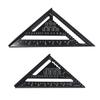 HAMILO Triangle Drafting Triangular Aluminum Triangle Ruler for Right Angle Measurement and Construction of Ruler, Scale, (Set 2)