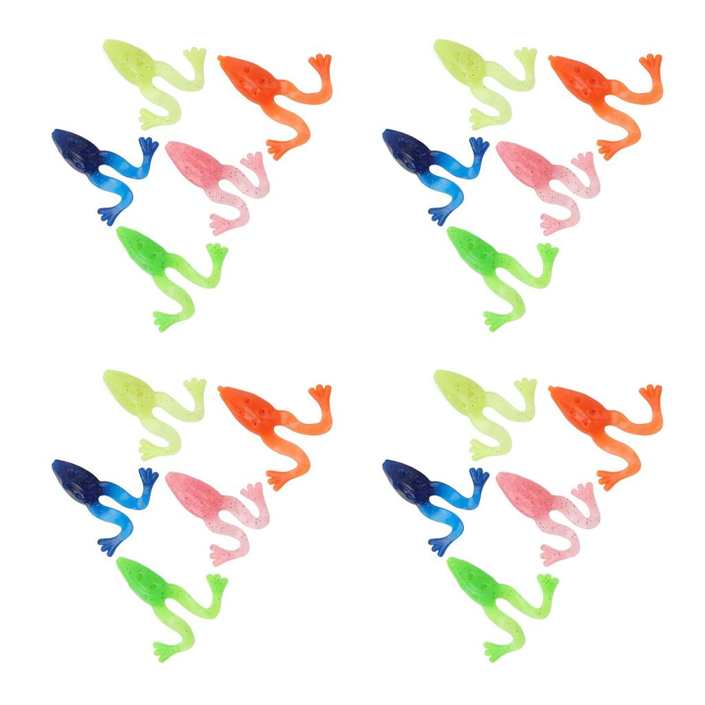 20 Stück Weiche Silikon Froschköder 8cm 5.5g Kunstköder Frosch Weiche Angelköder Schwimmende Köder mit Gewichtskammer Topwater-Köder