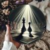Iron Wall Art Chessboard Metal Sign for Home Cafe Bar Decor