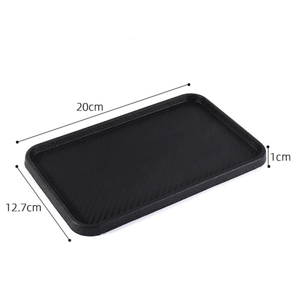 Tapete antiderrapante de silicone para painel de carro, suporte para celular, bandeja para troca de chaves