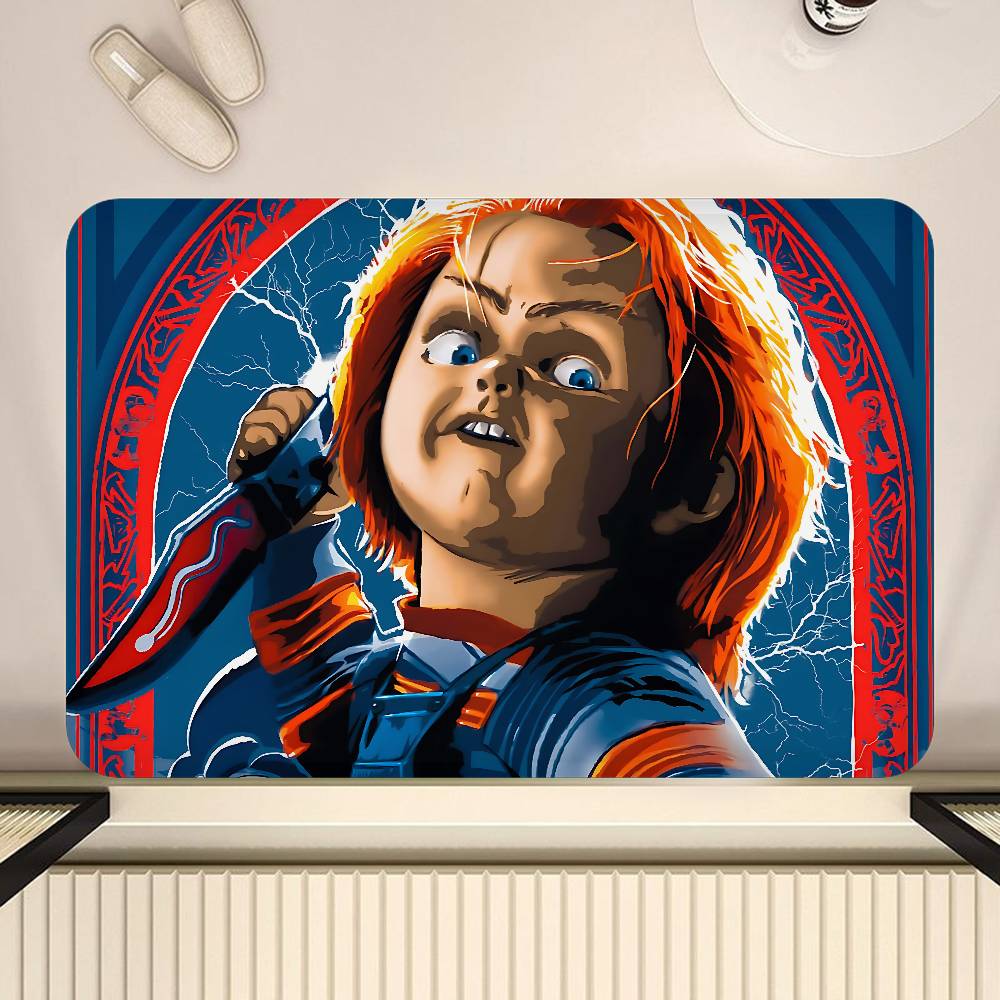 Classic Chucky Horror Movie Floor Mat INS Style Soft Bedroom Floor House Laundry Room Mat Anti-skid Household Carpets