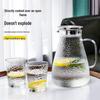 High Capacity Heat Resistant Glass Cold Water Kettle for Tea & Beverages