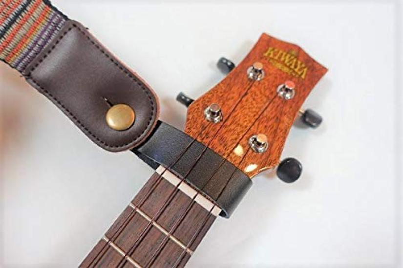 Ukulele Genuine Leather Head Strap BRW Strap Perfect for Endpin Type [KIWAYA] HS-BR (Ukulele Brown, Ukulele)