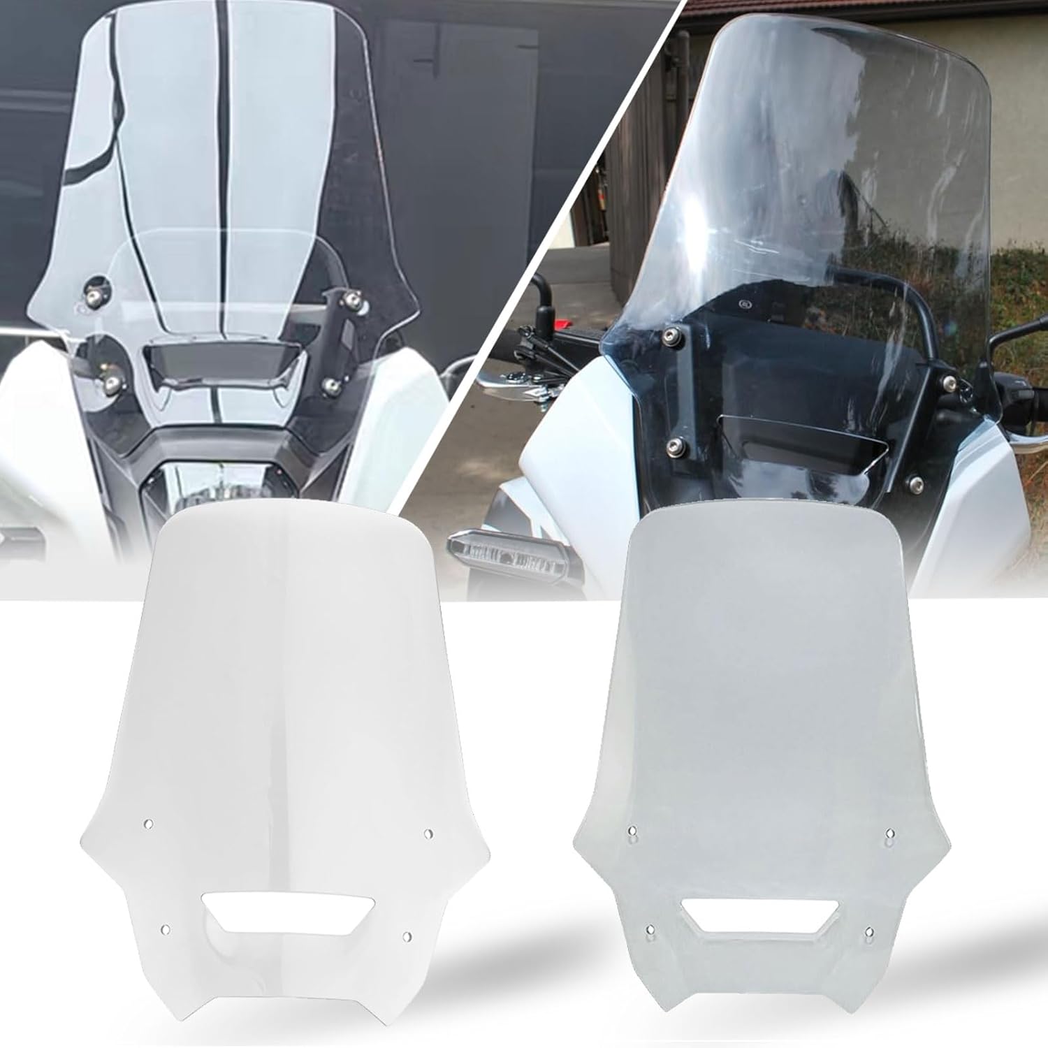 

Motorcycle NX400 NX500 Windscreen Wind Deflector Windshield Air Spoiler Taller Windscreen Compatible for HO&N&DA NX 400/NX 500 Accessories 2024 2025 чистый