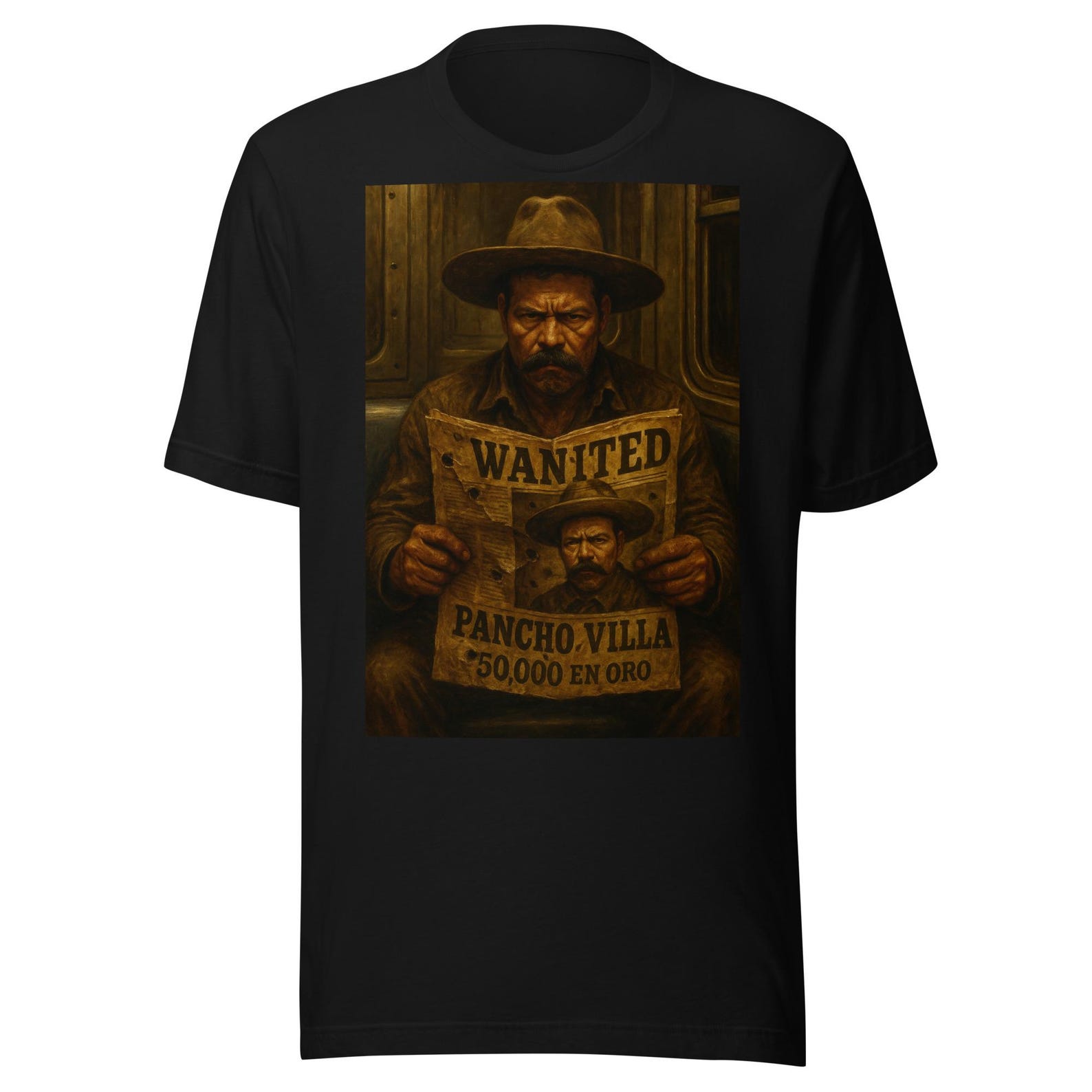 Generel FRancisco Villa Wanted Newspaper Unisex t-shirt S