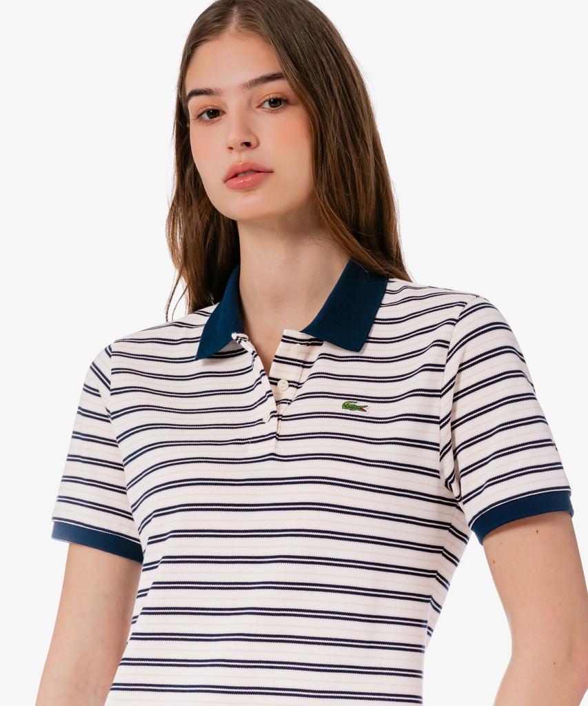 Lacoste Women'S Multistripe Rugby Polo Dress Ef800E-56G 166