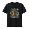 Mexican Serape Turquoise Our Lady of Guadalupe Mex Women S T Shirt Fashion Forward Style Vintage Washed Stylish Soft Homme