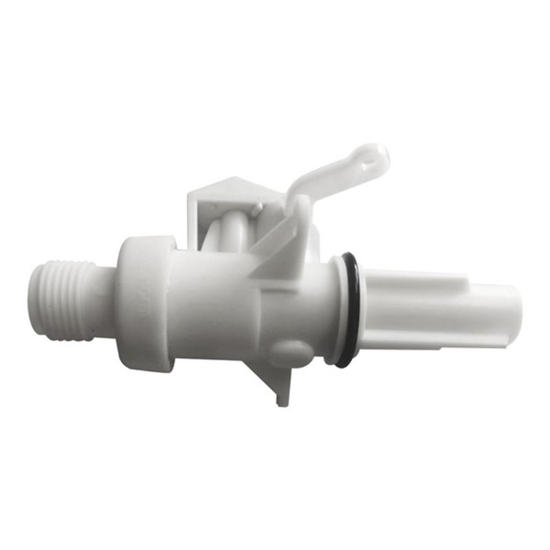Trailer Toilet Repair Kit Plastic Replacement 13168 Water Control Assembly with Seal Gaskets and Threaded Fitting for Thetford IV Bathroom Maintenance