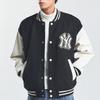 New MLB Baseball Jacket Unisex Black 3AJPV1046-50BKS