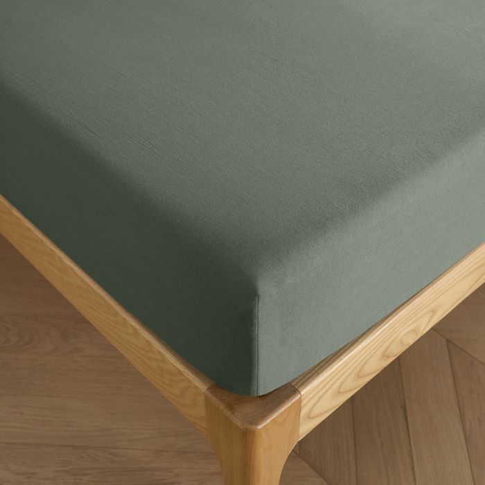 Drap housse 90 x 190 cm bonnet 30 cm "Prémium" pour lit 1 place
