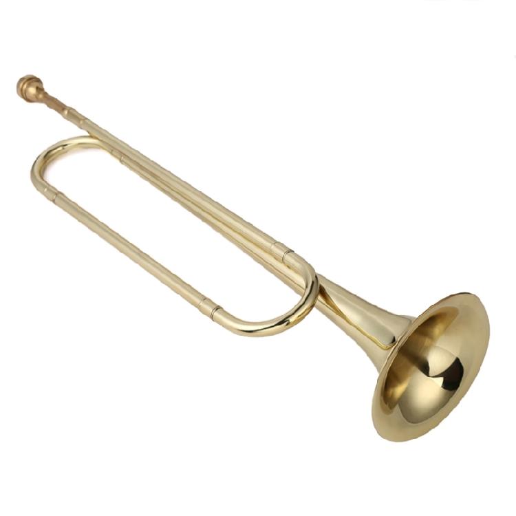 Mosazná trubka Školní kapely Orchestry Bzučák s náustkem Hudební nástroje