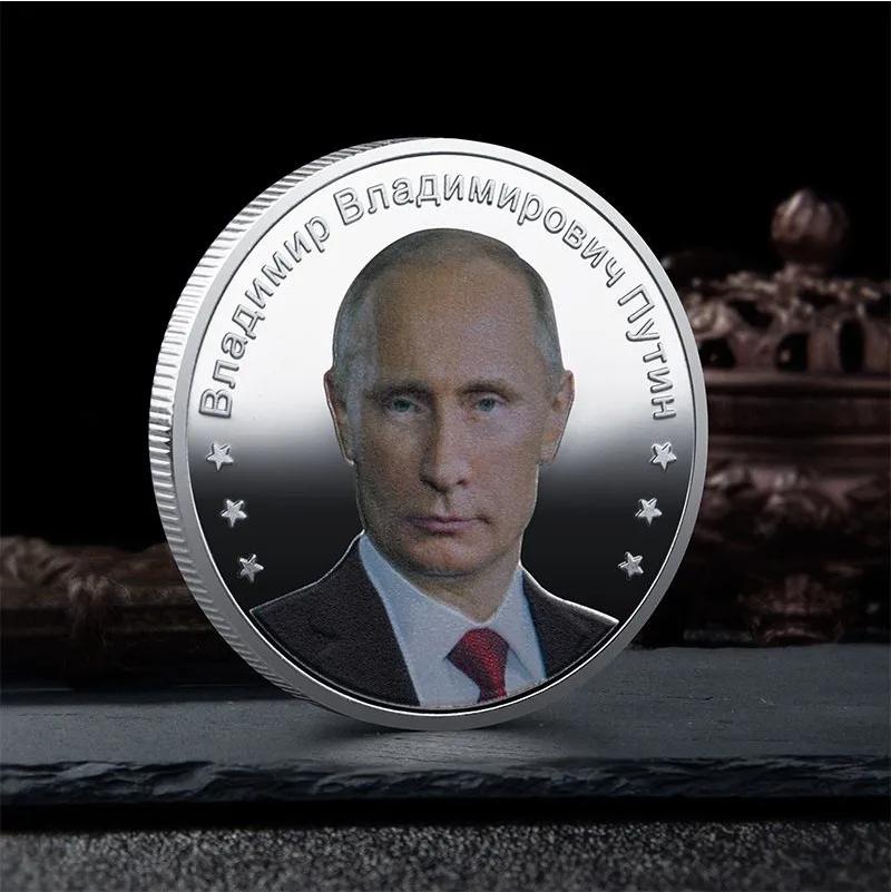 

Памятный -покрытый Золотым покрытием Цветной рельефный Металлический Сувенирный Значок Коллекционная Монета One Size серебряный